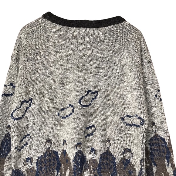 Harry Rosen Vintage Golf Sweater Wool Alpaca Blend Knit Crew Neck Men's Medium - Picture 8 of 11